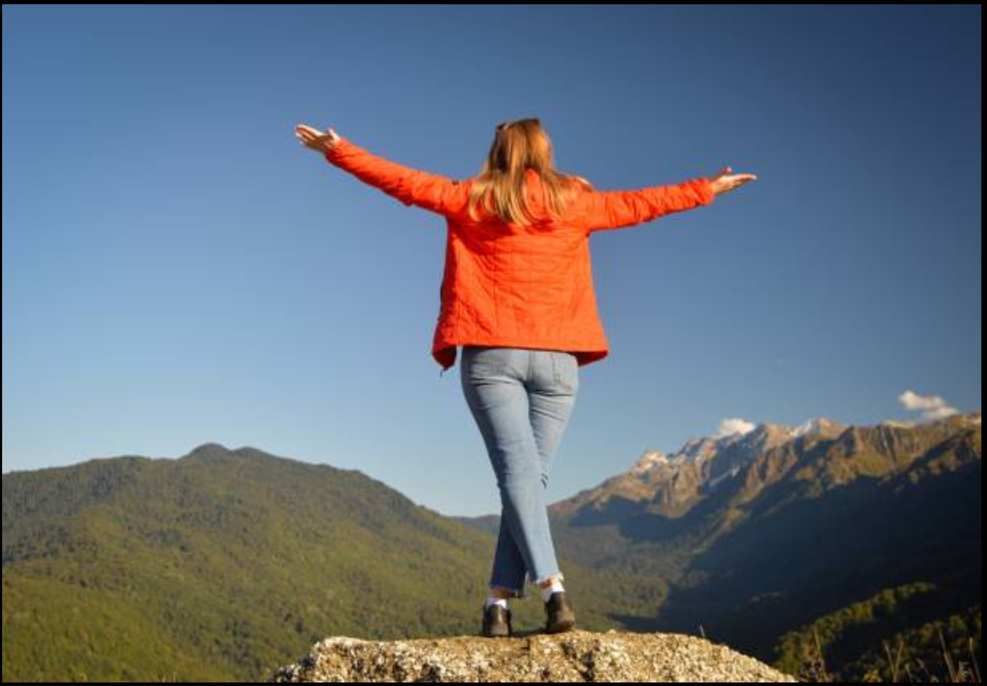 Woman feeling like herself again