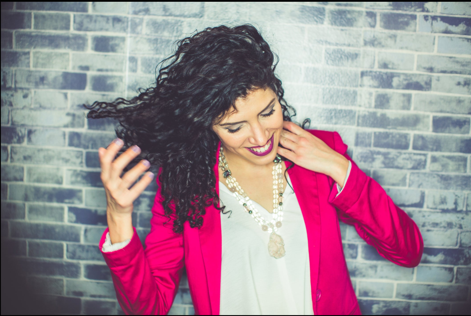 Confident woman in blazer